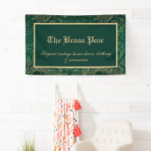 Vintag Green & Gold Ephemera Banner (Insitu)