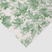 Vintag Green Holly Decoupage Seidenpapier (Ausschnitt)