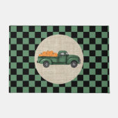 Vintag Green Pumpkin Truck Fußmatte (Vorderseite)