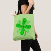 Vintag Green Sequence Kleeblatt St Patrick Glitzer Tasche (Von Nahem)