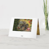 Vintag Green Tractor Barn Weihnachten (Rückseite)