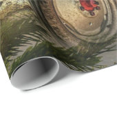 Vintag Green Tractor Barn Weihnachten Geschenkpapier (Rolleneckpunkt)