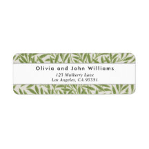 Vintag Green Willow Verlasse Rücksendeadresse