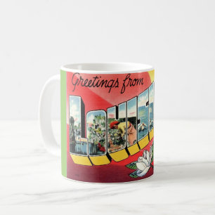 Vintag Greetings Louisiana Kaffeetasse