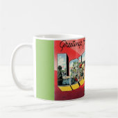Vintag Greetings Louisiana Kaffeetasse (Links)