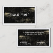 Vintag | Grenze (weiß) Visitenkarte (Vorne/Hinten)