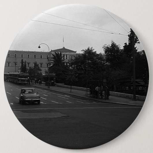 Vintag Griechenland Delphi Alte Palast Athen 1970 Button (Vorderseite)