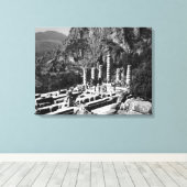 Vintag Griechenland Delphi Apollo Temple Leinwanddruck (Insitu (Holzboden))