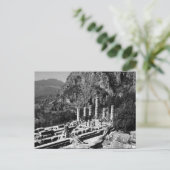 Vintag Griechenland Delphi Apollo Temple Postkarte (Stehend Vorderseite)