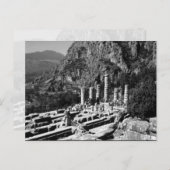 Vintag Griechenland Delphi Apollo Temple Postkarte (Vorne/Hinten)