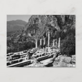 Vintag Griechenland Delphi Apollo Temple Postkarte (Vorderseite)