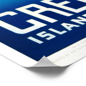 Vintag Griechenland Korfu Island Travel Poster (Ecke)