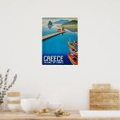 Vintag Griechenland Korfu Island Travel Poster (Küche)