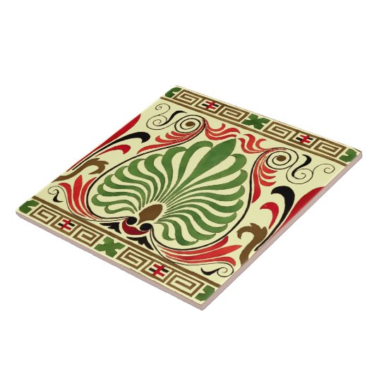 Vintag Griechisch Frieze Pattern Fliese (Seite)