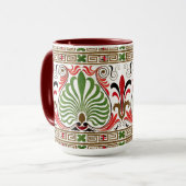 Vintag Griechisch Frieze Pattern Tasse (Vorderseite Links)