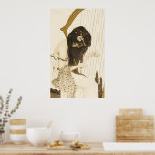 Vintag-Griechisches Harpisposter Poster (Küche)