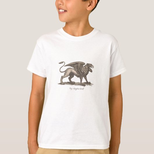Vintag griffin (gryphus greiff) Abbildung. T-Shirt (Vorderseite)