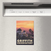 Vintag Griffith Observatory Los Angeles Sunset Magnet (In Situ (Geschirrspüler))