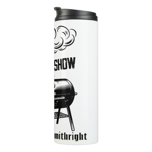 Vintag Grill Barbeque Smoke Show Thermosbecher (Nach rechts gedreht)