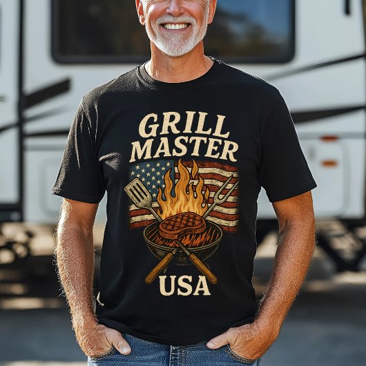 Vintag Grill Master GRILLEN USA T-Shirt