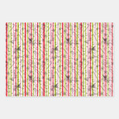 Vintag Grinch Weihnachtsschlange Muster Geschenkpapier Set (Vorderseite 2)