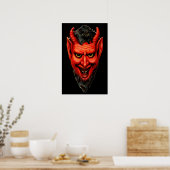Vintag Grinning Krampus Poster (Küche)