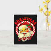 Vintag Groovy Santa Claus Weihnachten Vibes 1 Karte (Gelbe Blume)