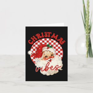 Vintag Groovy Santa Claus Weihnachten Vibes Kinder Karte