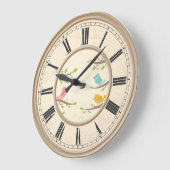Vintag Große Wanduhr (Winkel)