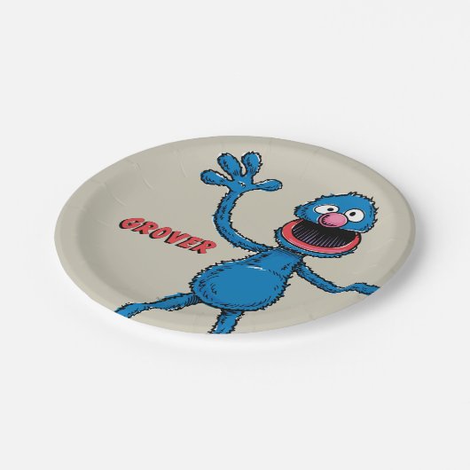 Vintag Grover Pappteller (Schrägansicht)