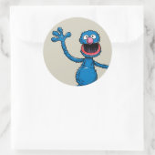 Vintag Grover Runder Aufkleber (Tasche)