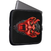 Vintag Growling Krampus Laptopschutzhülle (Vorne Rechts)