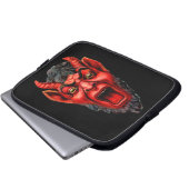 Vintag Growling Krampus Laptopschutzhülle (Vorne Knopf)