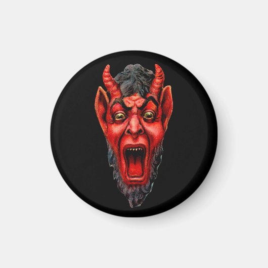 Vintag Growling Krampus Magnet (Vorne)