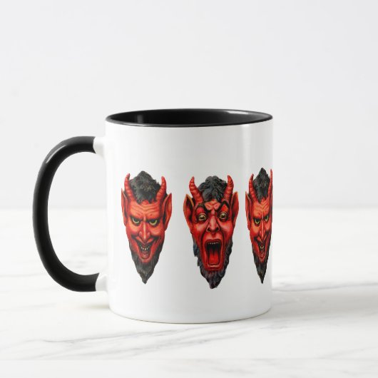 Vintag Growling Krampus Tasse (Links)