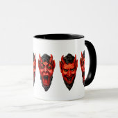 Vintag Growling Krampus Tasse (VorderseiteRechts)