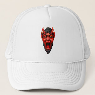 Vintag Growling Krampus Truckerkappe