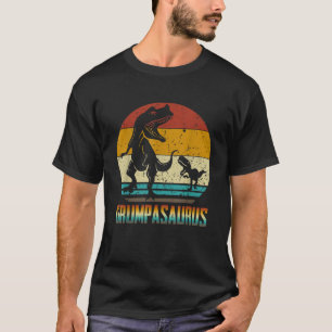 Vintag Grumpasaurus Grumpa Saurus T Rex Dinosaur T-Shirt