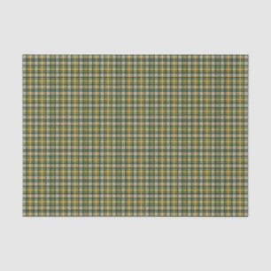 Vintag-grün-orange St Patrick kariertes Muster Seidenpapier