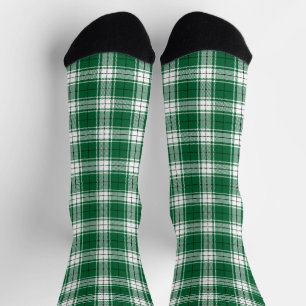 Vintag-grün Schwarz-Weiß rustikale tartan kariert Socken