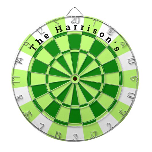 Vintag grün und weiß dartscheibe (vorne)