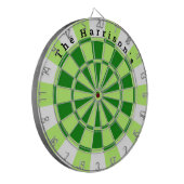 Vintag grün und weiß dartscheibe (Vorderseite Links)