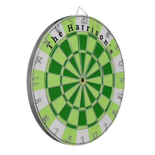 Vintag grün und weiß dartscheibe (Vorderseite Links)