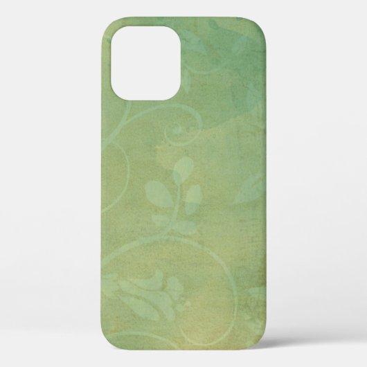Vintag grüne geblüht Textur Case-Mate iPhone Hülle (Rückseite)