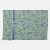 Vintag-grüne Jouiltoilette Geschirrtuch (Horizontal)