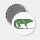 Vintag grüne Lizard Magnet (Vorderseite/Rückseite)