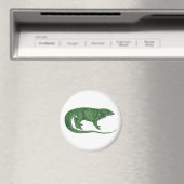 Vintag grüne Lizard Magnet (In Situ (Geschirrspüler))
