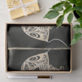 Vintag Grüne Perle Masquerade Maske Elegantes Part Seidenpapier (Geschenk)