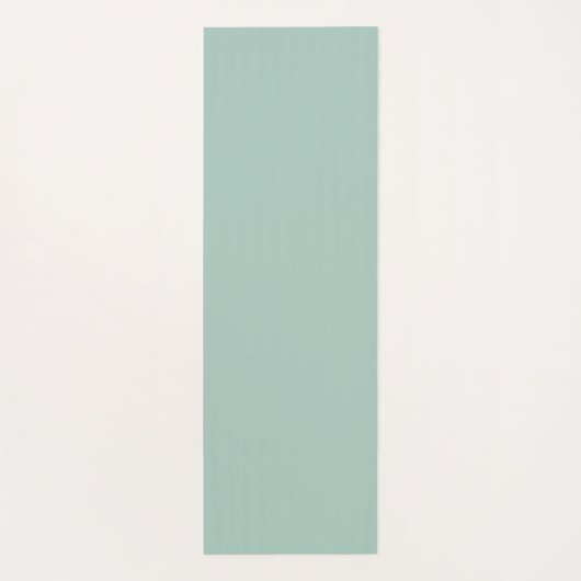 Vintag grünes Blumendesign Yogamatte (Rückseite)