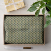 Vintag-grünes Blumenmuster St Patrick Thr Seidenpapier (Geschenk)